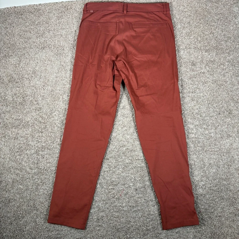 Lululemon‎ Commission Slim Fit Pant 31 (Fits 32) Rust Red Warpstreme Chino Mens